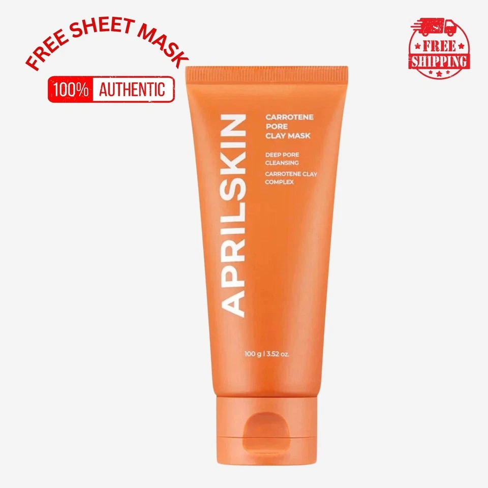 APRILSKIN Carrotene Pore Clay Mask 100g Oil Control & Pore Care for Acne Skin - Image 1 of 4