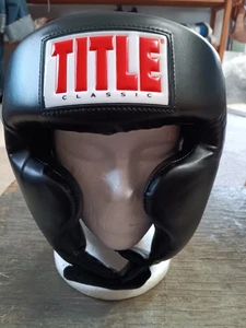 Copricapo Title Classic Boxe Full Face Training Sparring Nero Tg. Giovani usato in ottime condizioni - Foto 1 di 10