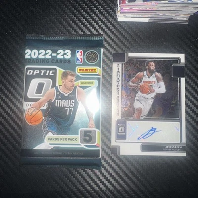 2022-23 Panini Donruss Optic - Signature Series Jeff Green #SS-JFG Holo Prizm  - Image 1 of 2