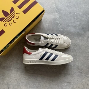 ADIDAS x GUCCI GAZELLE LEDER WEISS HERREN SCHUHE GRÖSSE US 10,5 UK 10 EU 44 2/3 - Bild 1 von 20