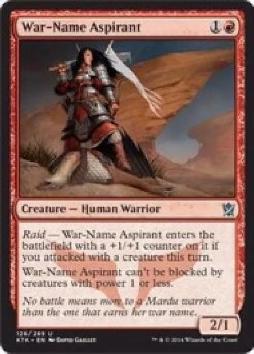 War-Name Aspirant -Foil Light Play MTG Khans of Tarkir - Image 1 of 1