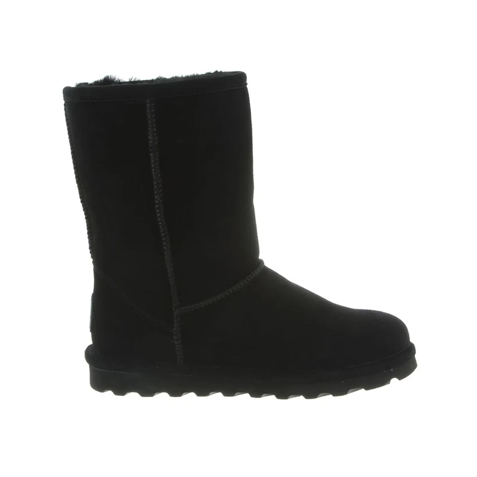 BEARPAW 1962w 011 Elle Short Black Women's BOOTS 6 US