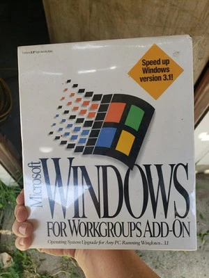 Microsoft Windows For Workgroups Add-on O/S Upgrade for Win 3.1 - NEW IN BOX!! - Image 1 of 3