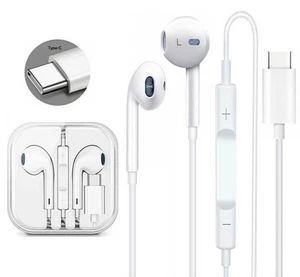 For Apple iPhone 15 15 Pro Max 15 Plus USB C Headphones Earphones Wired Earpod. - Picture 1 of 8