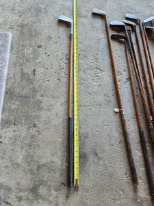 Antique Vintage Glasglow Scotland Rustless Wood Shaft Golf Club "L" Long Iron - Picture 1 of 3