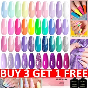 10PCS Nail Gel Polish Set Soak off UV LED Colour Base Top Coat Nail Varnish UK! - Picture 1 of 81
