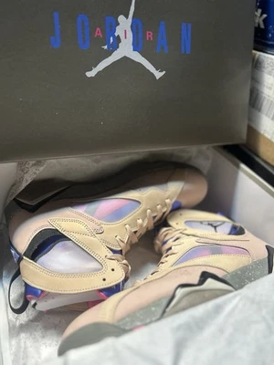 Nike Air Jordan VII 7 Retro SE Preto Safira Brilhante Tam 9.5 Masculino Novo Com Caixa - Imagem 1 de 4