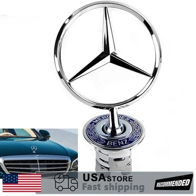 Fit For Mercedes Benz S500 S550 S600 S650 Front Hood Emblem.Mounted Star Badge  - Image 1 of 4