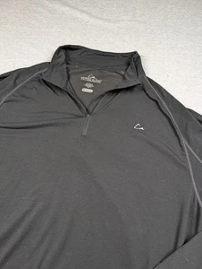 Pullover Paradox Merino Blend 1/4 Cremallera Hombre Grande Negro Drirelease FreshGuard - Imagen 1 de 6