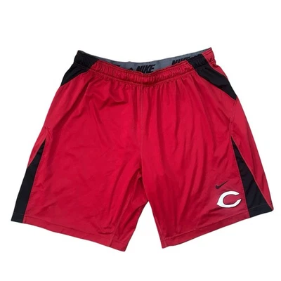 Nike Cincinnati Reds MLB Performance Shorts Mens XXL Dri-Fit Team Red Black - Image 1 of 4