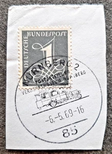Nürnberg Postabteilung Verkehrsmuseum Nürnberg Stempel vom 6.5.1969 - Bild 1 von 2