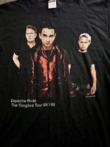 DEPECHE MODE SINGLES TOUR 1998 - XL VINTAGE 90s TULTEX TEE - Picture 1 of 8