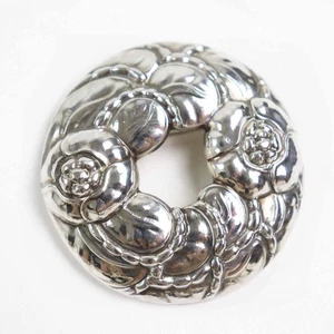 Broche Corona Floral Georg Jensen 90 Aniversario 1994 Edición Limitada Ex+ - Imagen 1 de 7