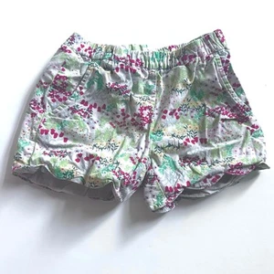 Hanna Andersson Floral Scallop Hem Shorts Size 100 - Picture 1 of 6
