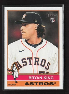 2025 Topps Heritage #208 Bryan King - ROOKIE CARD - Hou Astros - Picture 1 of 2