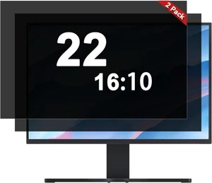 Removable Computer Privacy Screen 2 Pack 22 Inch 16:10 Aspect Ratio Widescreen - Picture 1 of 3