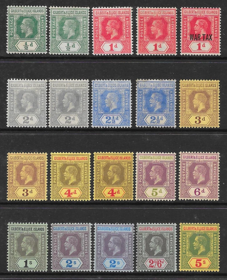 Gilbert & Ellice Islands 1912-24 selección como nueva Foto 1 de 1