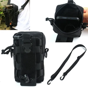 Tactical Molle Waist Pouch Belt Waist Compact EDC Bag with Shoulder Strap Hiking - Picture 1 of 11