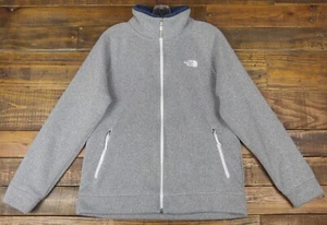 THE NORTH FACE Women's Crescent Raschel Full Zip Heather Gray Jacket Size L - Picture 1 of 9