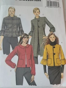 Abrigo Chaqueta Butterick 5253 Patrón Sin Cortar Talla 16-24 Costuras Princesa Forrado - Imagen 1 de 6