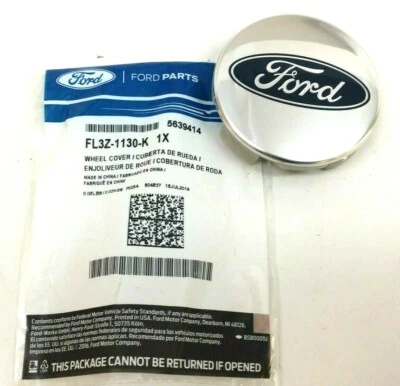Ford Ranger F-150 2015-2020 cromo centro azul Ford ovalado cubierta de rueda tapacubos OEM Foto 1 de 3