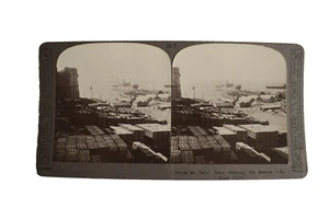 Primera Guerra Mundial Stereoview TIENDAS EN SEDD EL BAHR & SS RIVER CLYDE TURKEY C1918 Foto 3D - Imagen 1 de 4