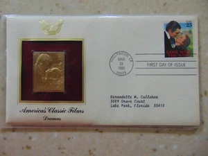 Golden Replicas Of United States Stamps 22k Gold - American Classic Films - Picture 1 of 3