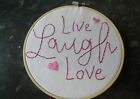 Live, love, laugh. NEW HOME GIFT, gift for family, friend, wall art.