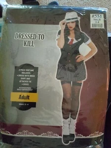 Disfraz de adulto Dressed to Kill años 20 pequeño 2-4 nuevo en paquete - Imagen 1 de 1
