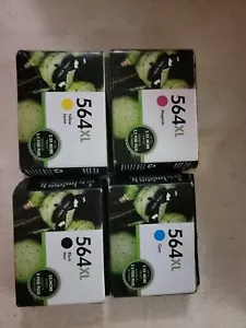 GENUINE NEW HP 564XL Ink Cartridge 4-Pack exp 2018 Open Box - Picture 1 of 4