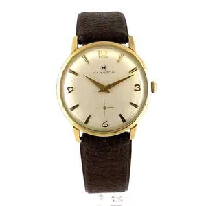 OROLOGIO MANUALE UOMO HAMILTON "ARTHUR" 10K RGP 33 mm 17J VINTAGE 1965 - Foto 1 di 13