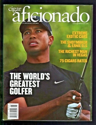2008 May / June Cigar Aficionado - Tiger Woods Foto 1 de 4