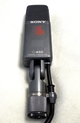 SONY C-450 Capacitor Condenser Mic Microphone w/Case - Image 1 of 4
