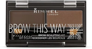 Rimmel Eyebrow Powder Sculpting Kit, Dark Brown, Natural, 1 piece - Picture 1 of 2