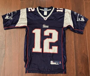 New England Patriots Tom BRADY Reebok NFL Equipment Football Jersey Used Size S - Picture 1 of 7