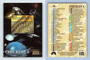 Checklist A #99 Star Trek Master Series 1994 Skybox Trading Card - Picture 1 of 1