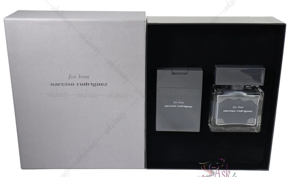Narciso Rodriguez for him 2 Pces Set 1.7/1.6 oz Edt Spray+ 3.4 S/G New In Box - Image 1 of 1
