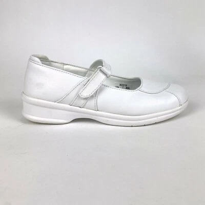 Propet Women's Size 7M White Leather Mary Janes Hook & Loop Work Shoes W2019   - Image 1 of 4