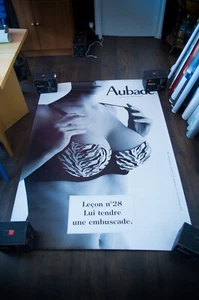 AUBADE LINGERIE 28 autobus francese vintage pubblicità moda poster sexy originale - Foto 1 di 7