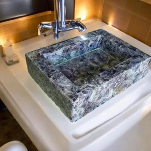 Amethyst Stone Sink,Luxury Bathroom & Kitchen Decor Wash Basin, Bathroom Decors - Picture 1 of 6