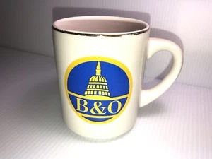 Taza de café vintage B&O Railroad - Baltimore y Ohio Logo Country Trains - Imagen 1 de 7