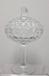 Fostoria Amerikanisches Kristall Sockel Kompott mit Deckel 9" VINTAGE - Bild 1 von 7