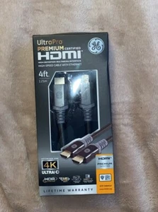 GE 4K UHD 4ft Ultra Pro Premium Certified High Speed HDMI Cable With Ethernet - Picture 1 of 3