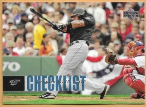 VERNON WELLS TORONTO BLUE JAYS CHECKLIST #874 - UPPER DECK NM-MT 2006 - Picture 1 of 2