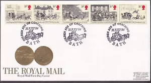 1984 ROYAL MAIL, RM COVER - BATH AGE OF COACHING H/S - Picture 1 of 1