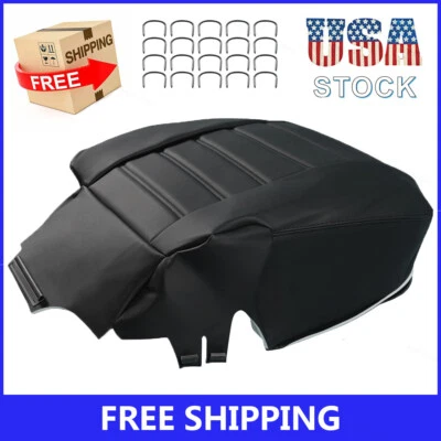Fits 2003-2007 Hummer H2 Replacement Vinyl Driver Bottom Seat Cover Black — 第 1/4 张图片