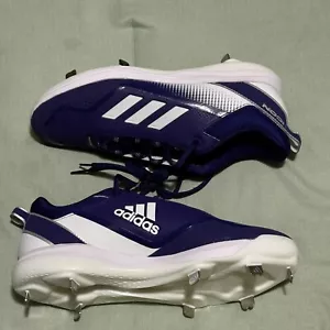 Adidas Icon 7 Metall Baseball Stollen Größe 12 College lila weiß S23854 neu - Bild 1 von 7