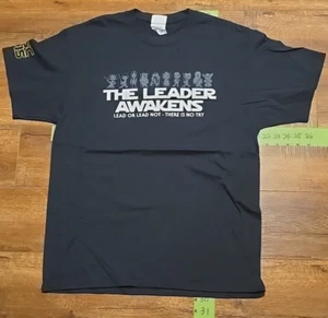 Star Wars LASC 2015 The Leader Awakens Graphic T-Shirt Men’s Size Large Black - Picture 1 of 5