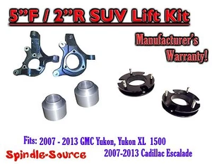 Kit de elevación de 5 / 2" husillo + espaciador para 07 - 13 gmc Yukon XL 1500 Cadillac Escalade - Imagen 1 de 1