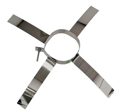 Abzug Futter Top Halterung Kamin Unterstützung Klemme Ofen Rohr Zentral Clip - Bild 1 von 4